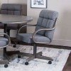 Mercury Fabric Swivel Chair (Set of 2)