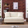 Pearl Faux Leather Settee