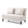 Pearl Faux Leather Settee