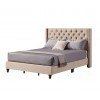 G1903 Beige Upholstered Bed