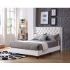 G1918 White Upholstered Bed