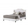 G1926 White Upholstered Bed