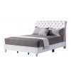 G1938 White Upholstered Bed