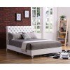 G1938 White Upholstered Bed