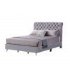 G1940 Smoke Gray Upholstered Bed