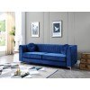 Delray Living Room Set (Navy Blue)