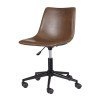 Brown 33 Inch Home Office Swivel Chair