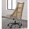 Linen Home Office Swivel Chair