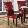 Hartford Bonded Parsons Chair (Red) (Set of 2)