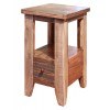 Antique Chair Side Table w/ Drawer