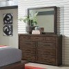 Modern Loft Panel Bedroom Set (Brownstone)