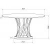 Janet Round Dining Table w/ Marble Top