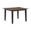 Joplin Walnut and Ebony Dining Room Table