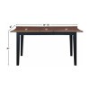 Joplin Walnut and Ebony Dining Room Table