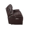 Cicero Power Reclining Sofa w/ Power Headrests (Brown)