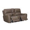 Hancock Bette Hazel Zero Gravity Power Reclining Console Loveseat w/ Power Headrest and Power Lumbar
