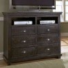 Willow Media Chest (Distressed Black)