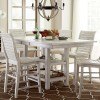 Willow Rectangular Counter Height Table (Distressed White)
