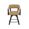 Rylie Swivel Counter Height Chair (Black and Sand)