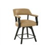 Rylie Swivel Counter Height Chair (Black and Sand)