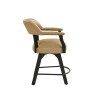 Rylie Swivel Counter Height Chair (Black and Sand)