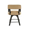Rylie Swivel Counter Height Chair (Black and Sand)