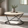 Emery White and Black 3-Piece Occasional Table Set