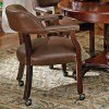 Tournament Game Table Set w/ Brown Chairs