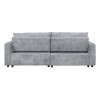 Finn Gray Sectional w/ Pop Up Sleeper