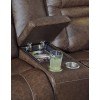 Wurstrow Umber Power Reclining Living Room Set w/ Adjustable Headrests