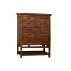 Wolf Creek Bookcase Bedroom Set w/ Two Side Storages