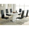 Modern Dining Room Set w/ Black Chairs