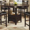 Lavon Counter Height Dining Room Set (Cappuccino)