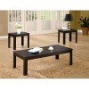 Casual 3-Piece Occasional Table Set (Black)