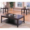 Cappuccino 3-Piece Occasional Table Set