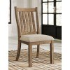 Grindleburg Dining Room Set w/ Light Brown Chairs