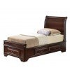 G8875A Youth Upholstered Sleigh Storage Bed