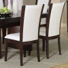 Daisy Glass Insert Dining Room Set w/ White Chairs