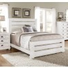 Willow Slat Bed (Distressed White)