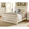 Willow Slat Bedroom Set (Distressed White)