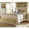 Willow Upholstered Bed (Distressed White)