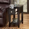 Almost Black Chairside End Table
