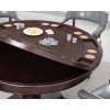Tournament Game Table Set w/ Brown Chairs