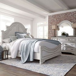 Magnolia Manor Antique White Panel Bedroom Set