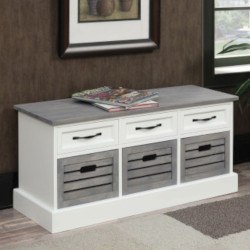 Storage Bench Cabinet