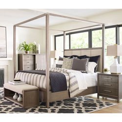 Highline Upholstered Canopy Bedroom Set