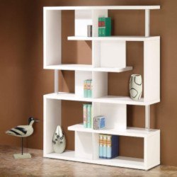 Modern White Bookcase